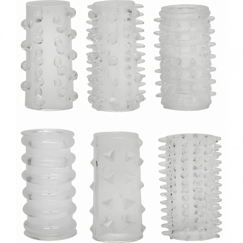Set Manșoane Red Roses 6buc Transparent