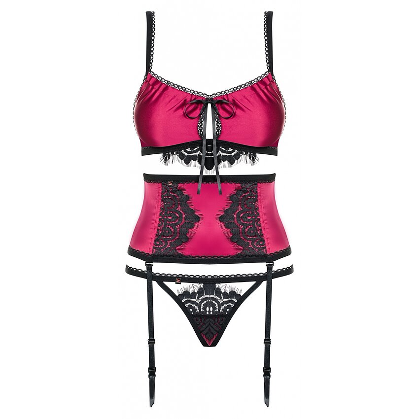 Set Obsessive 861-SEG Fuchsia S-M