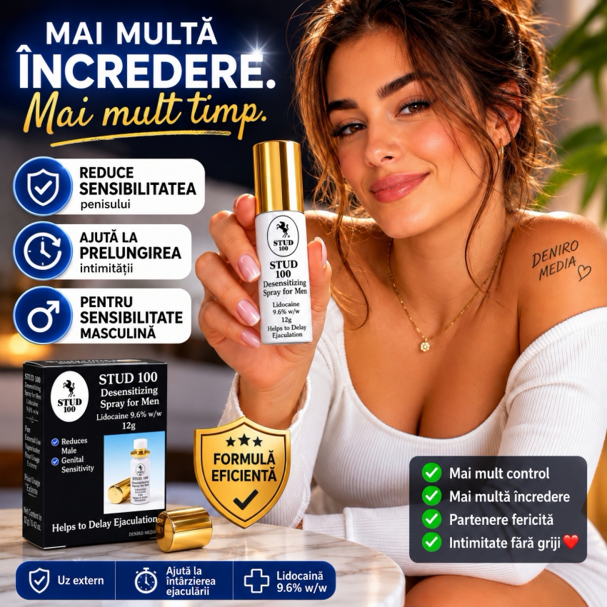Spray Stud 100 Original Pentru Întârzierea Emisiei spermei 12g