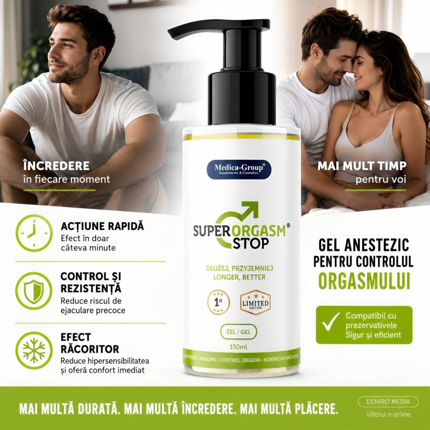 Super Climax Stop Gel Întârziere Ejaculare 150ml