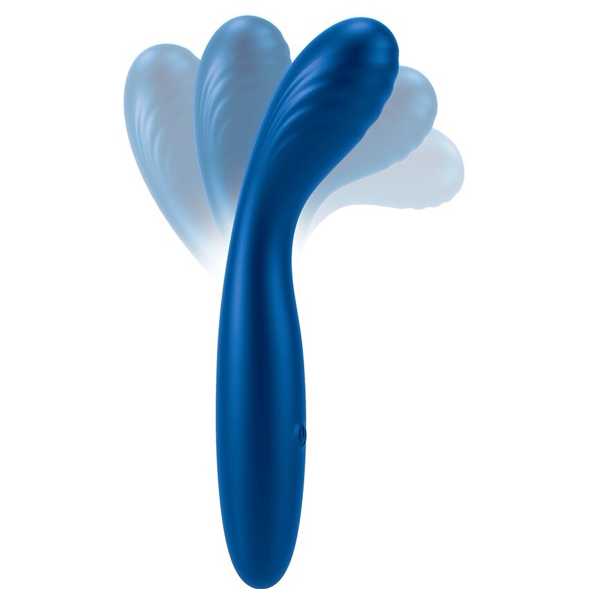 Sweet Smile Flexible Punct G – 10 Moduri, Reîncărcabil Albastru