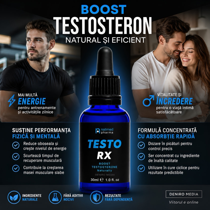 Testorx Powerful Booster Hormon Bărbătesc 30ml