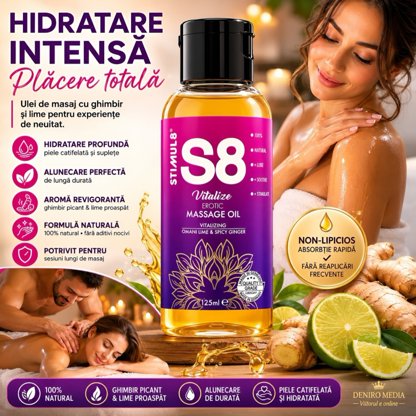 Ulei de Frecție S8 Ghimbir And Lime 125ml