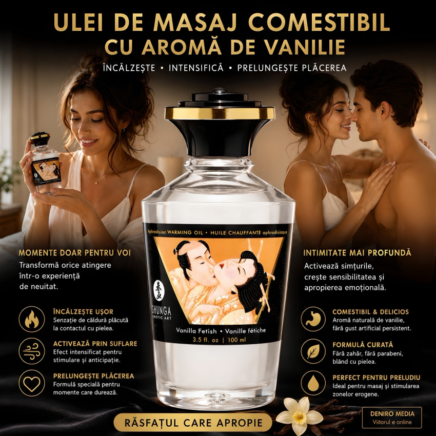 Ulei Masaj Aphrodisiac Warming Vanilla 100ml