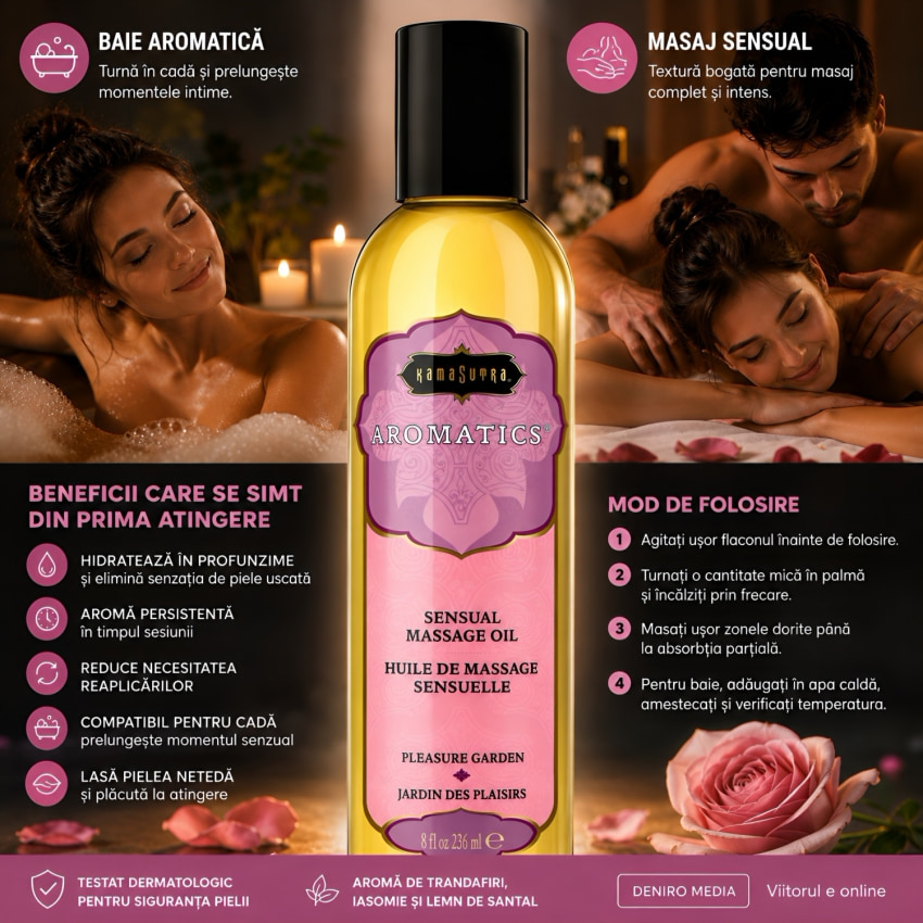 Ulei Masaj Grădina Delectării Kama Sutra 236ml