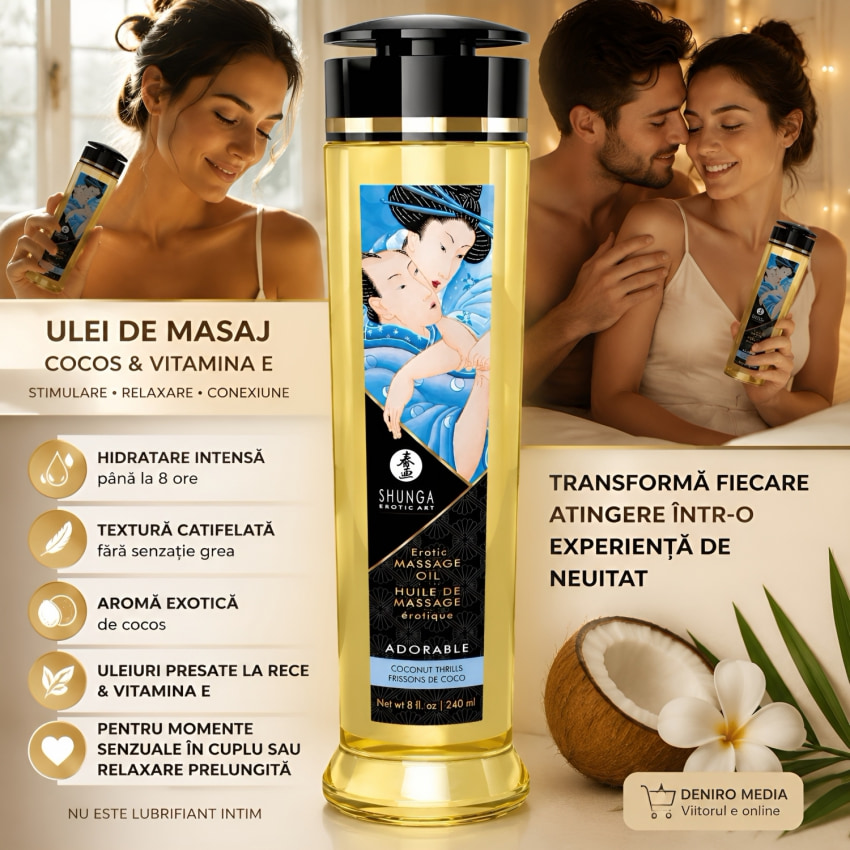 Ulei Frecție Shunga Adorable Coconut 250ml