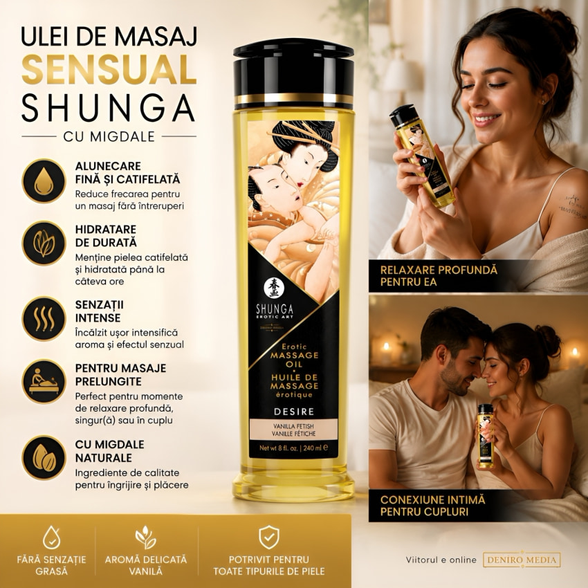 Ulei Masaj Shunga Migdale 250ml