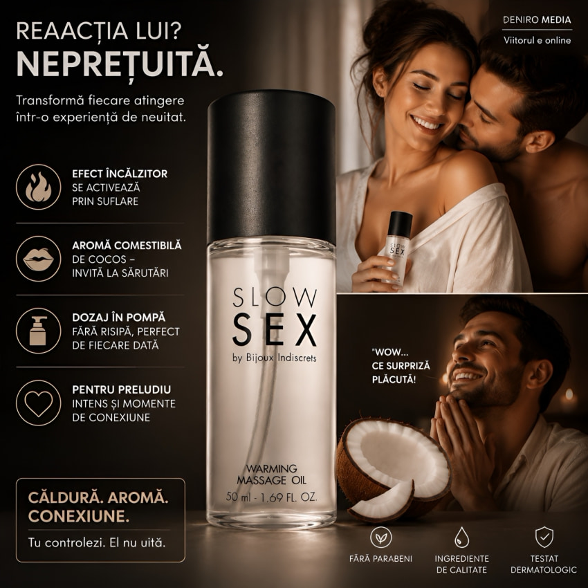 Ulei Frecție Slow Sex Warming Massage Oil 50ml