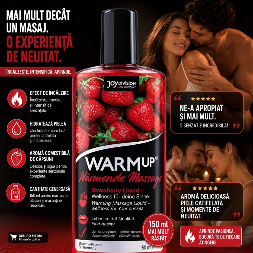 Ulei Frecție Warmup Strawberry 150ml