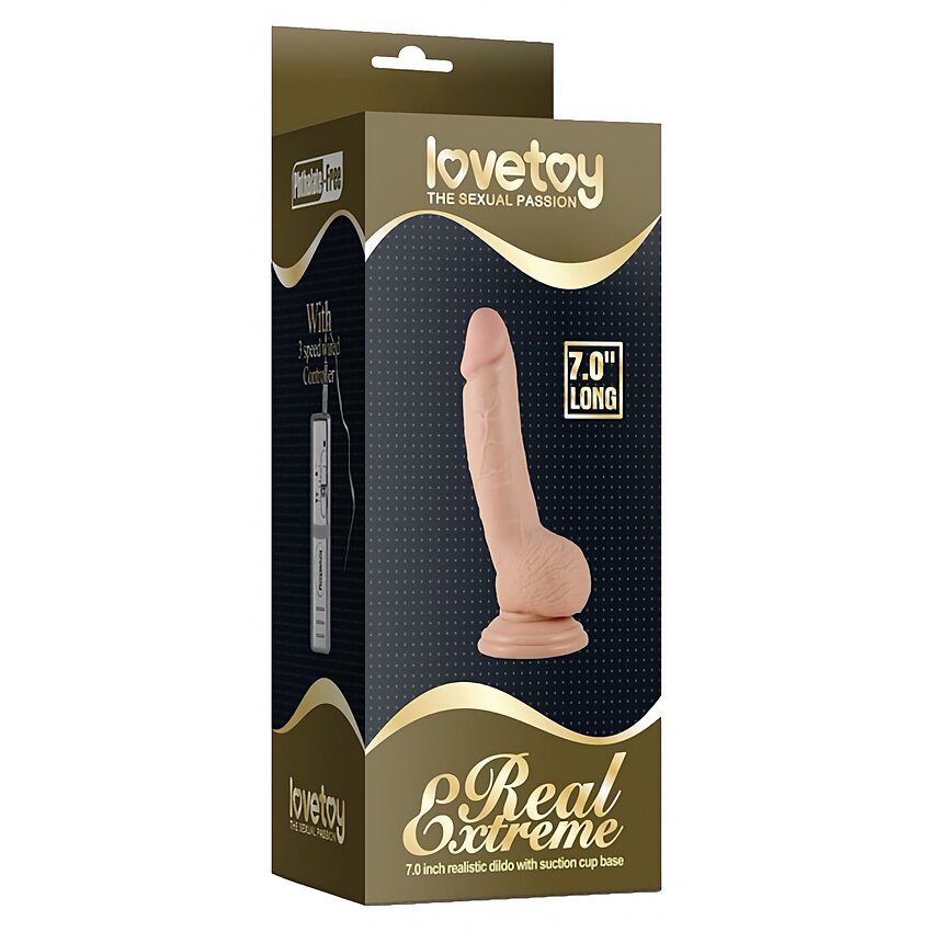 Vibrator Real Extreme cu Ventuză pentru Folosire Hands-Free