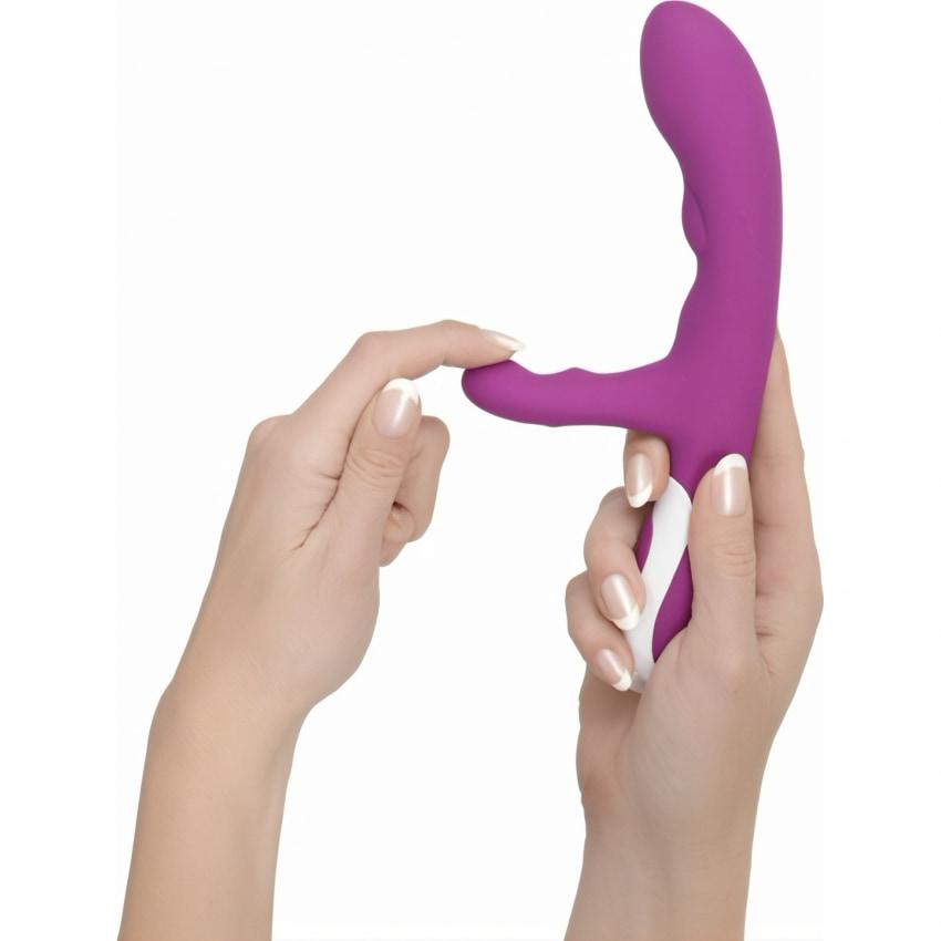 Vibrator Rabbit Javida Reîncărcabil Silicon Cu Încălzire Mov