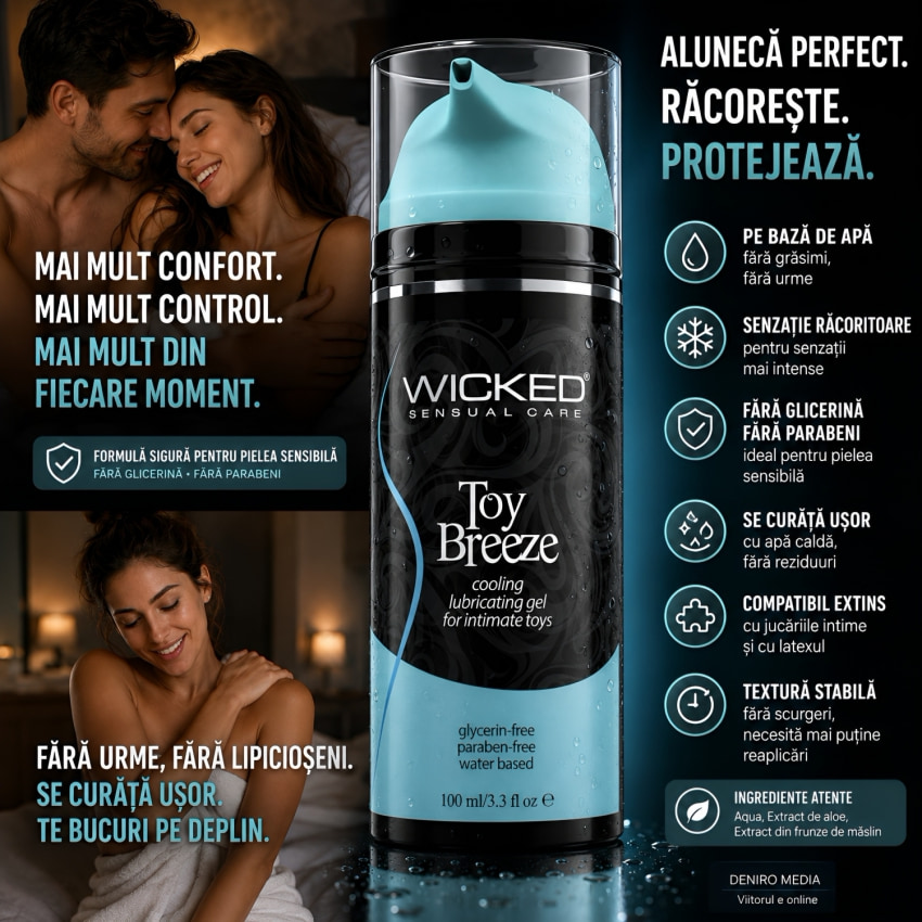 Wicked Sensual Care Breeze Agent de ungere Răcoritor 100 ml