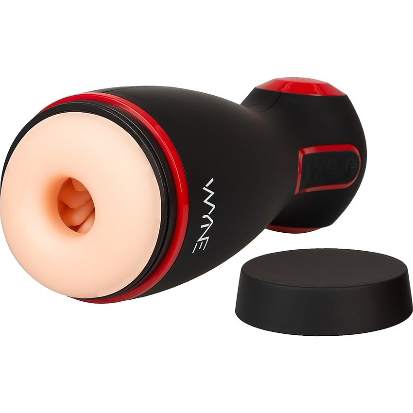 WYNE Dual‑Motor Masturbator — 10 Vibrații, 7 Aspirații Negru